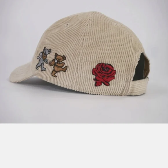 NWT Unisex Grateful Dead Corduroy Adjustable Hat with Iconic Logo - Picture 4 of 11